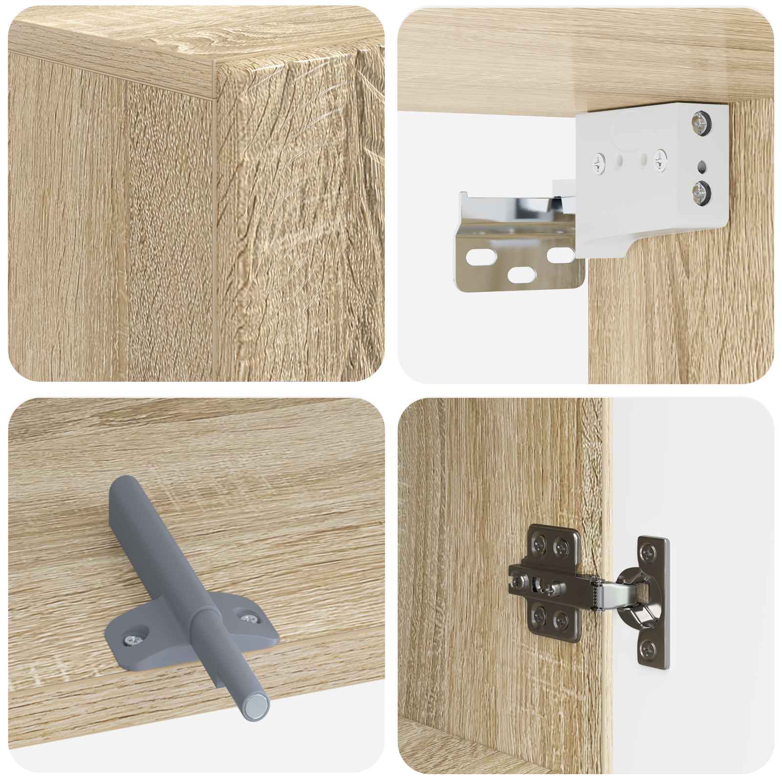 Armario de pared para baño DELFT Roble Sonoma 30 x 31 x 59 cm 7