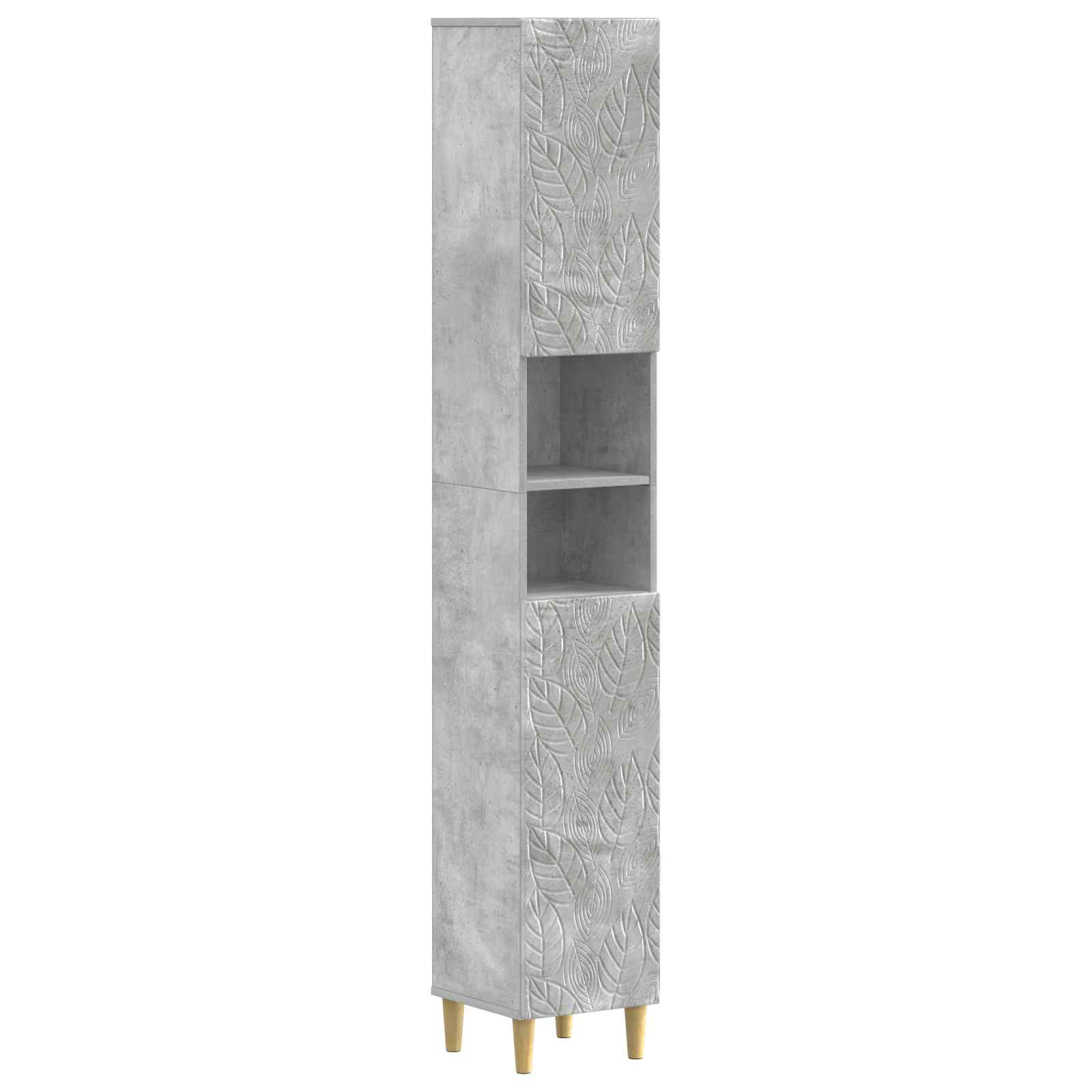 Badkamerkast met Open Plank DELFT Betongrijs 30 x 31 x 190 cm – afbeelding 1