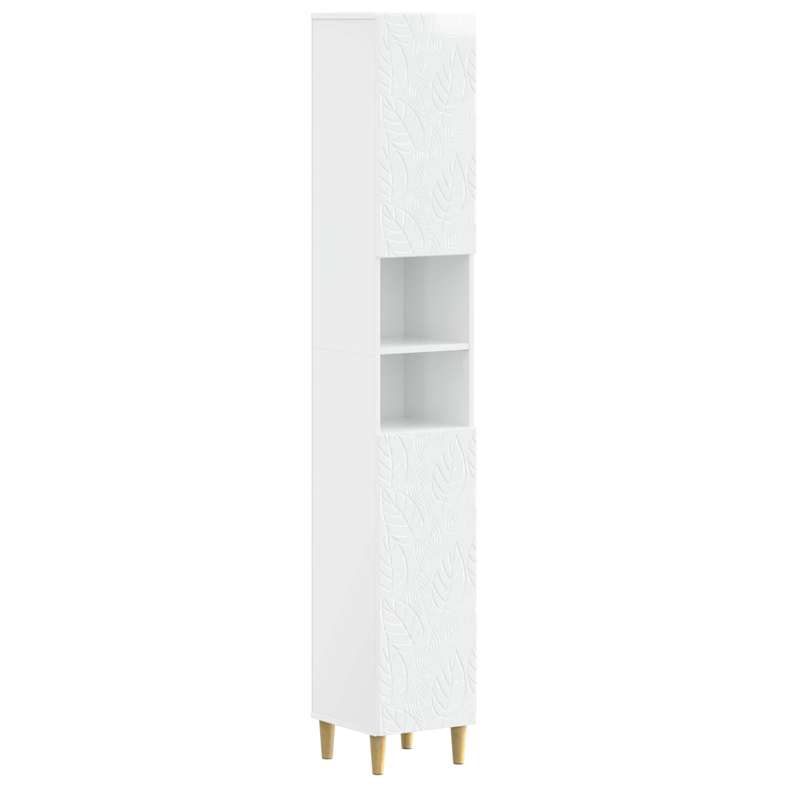 Badkamerkast met Open Plank DELFT Hoogglans Wit – afbeelding 1