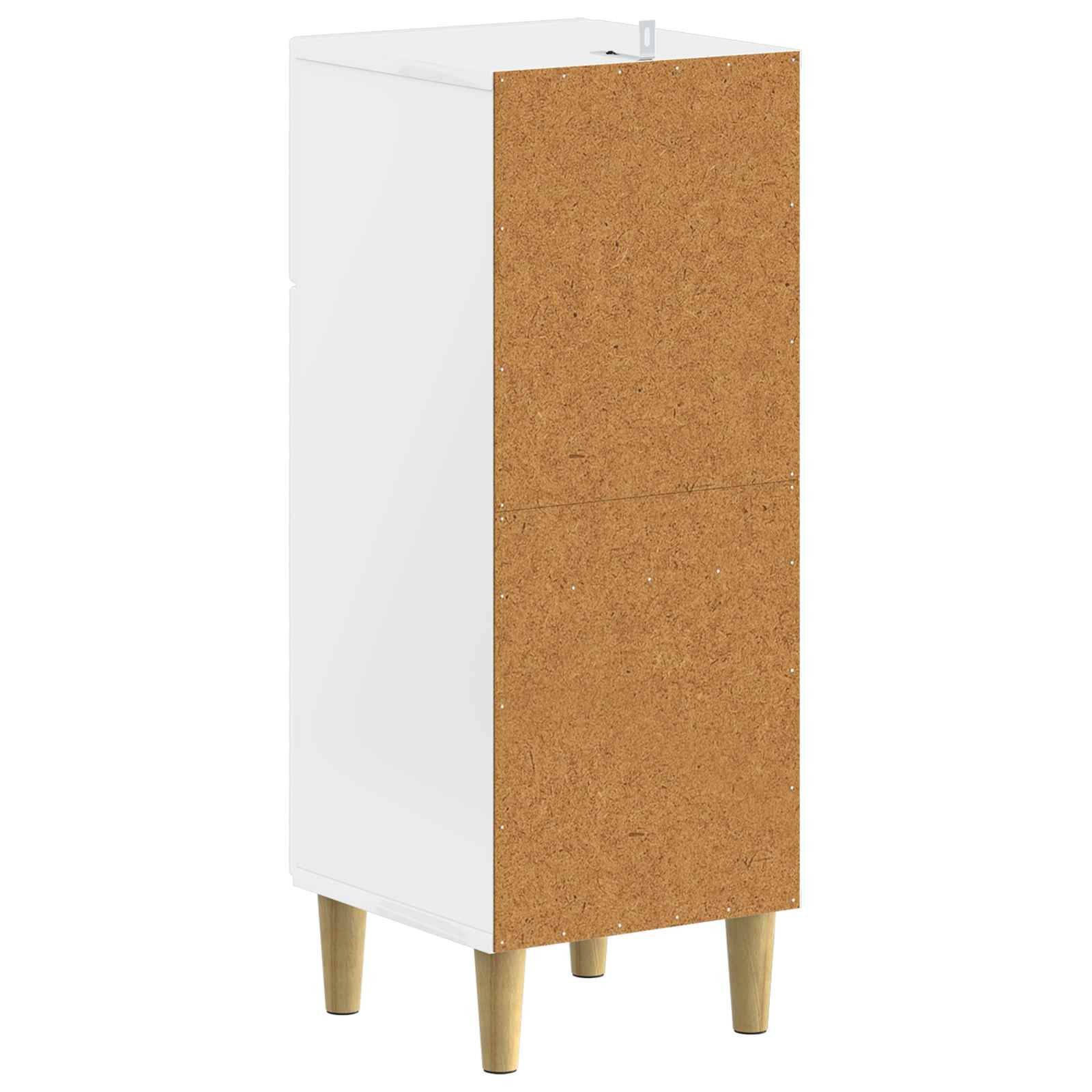 vidaXL Badkamer Opbergkast DELFT Hoogglans Wit 30 x 31 x 80 cm