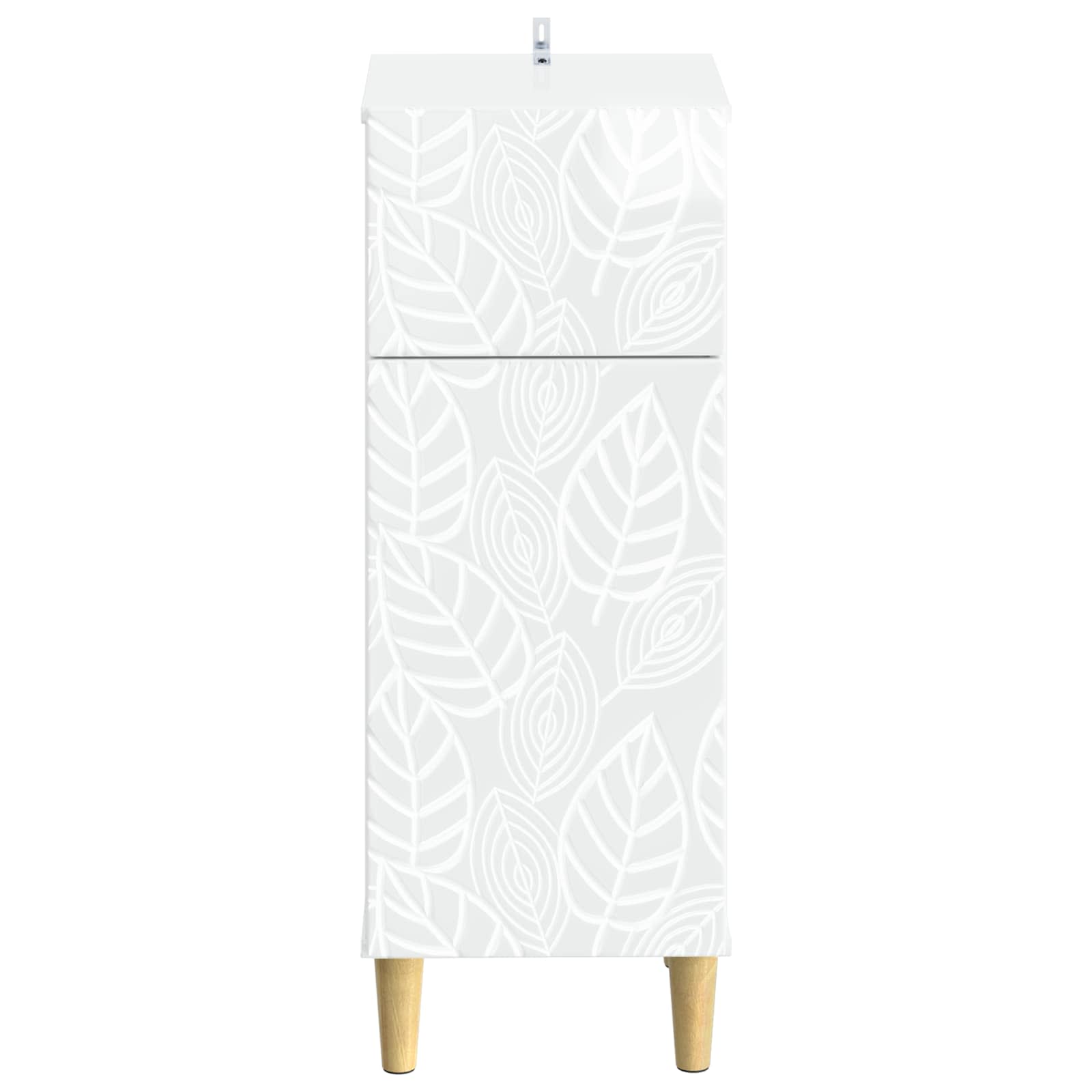 vidaXL Badkamer Opbergkast DELFT Hoogglans Wit 30 x 31 x 80 cm