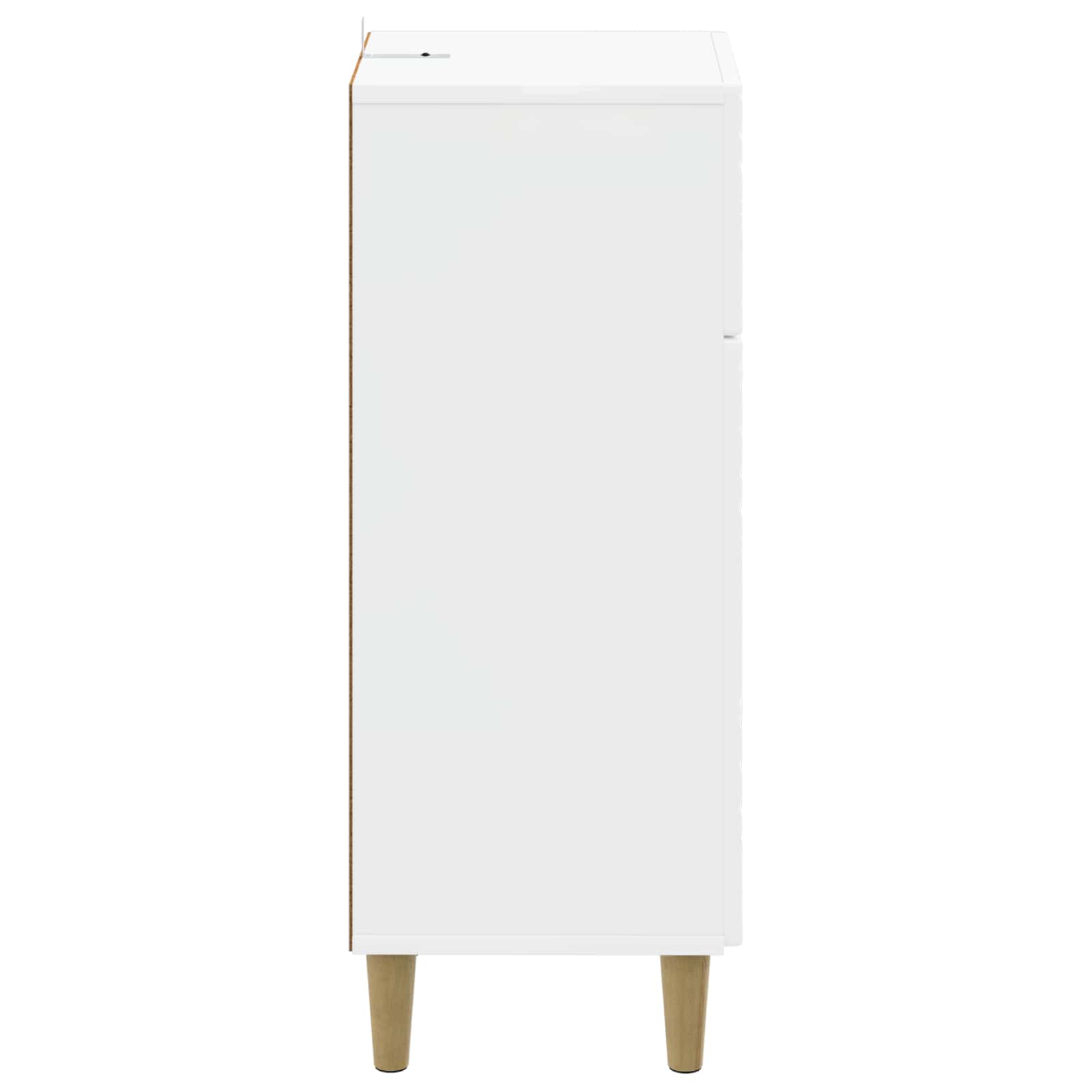 vidaXL Badkamer Opbergkast DELFT Hoogglans Wit 30 x 31 x 80 cm
