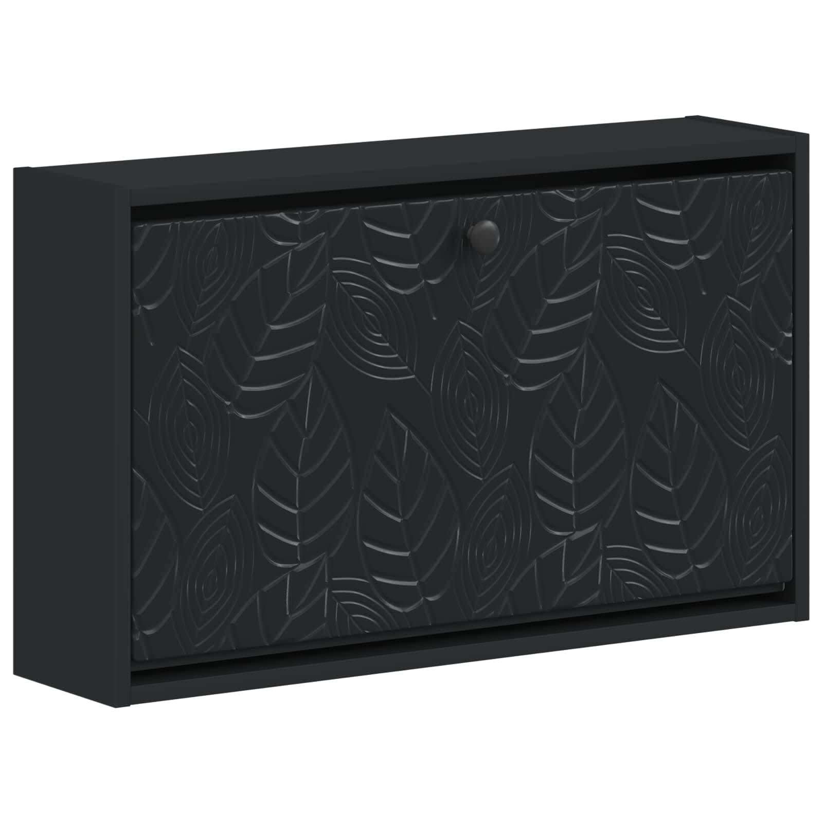 Wandgemonteerde Schoenkast DELFT 71 x 17 x 43 cm Bewerkt hout image 1