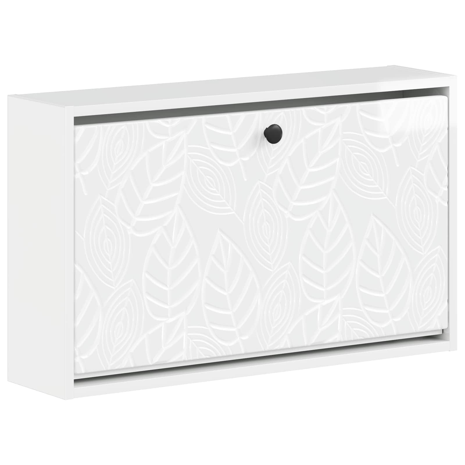Wandgemonteerde Schoenkast DELFT 71 x 17 x 43 cm Bewerkt hout image 1