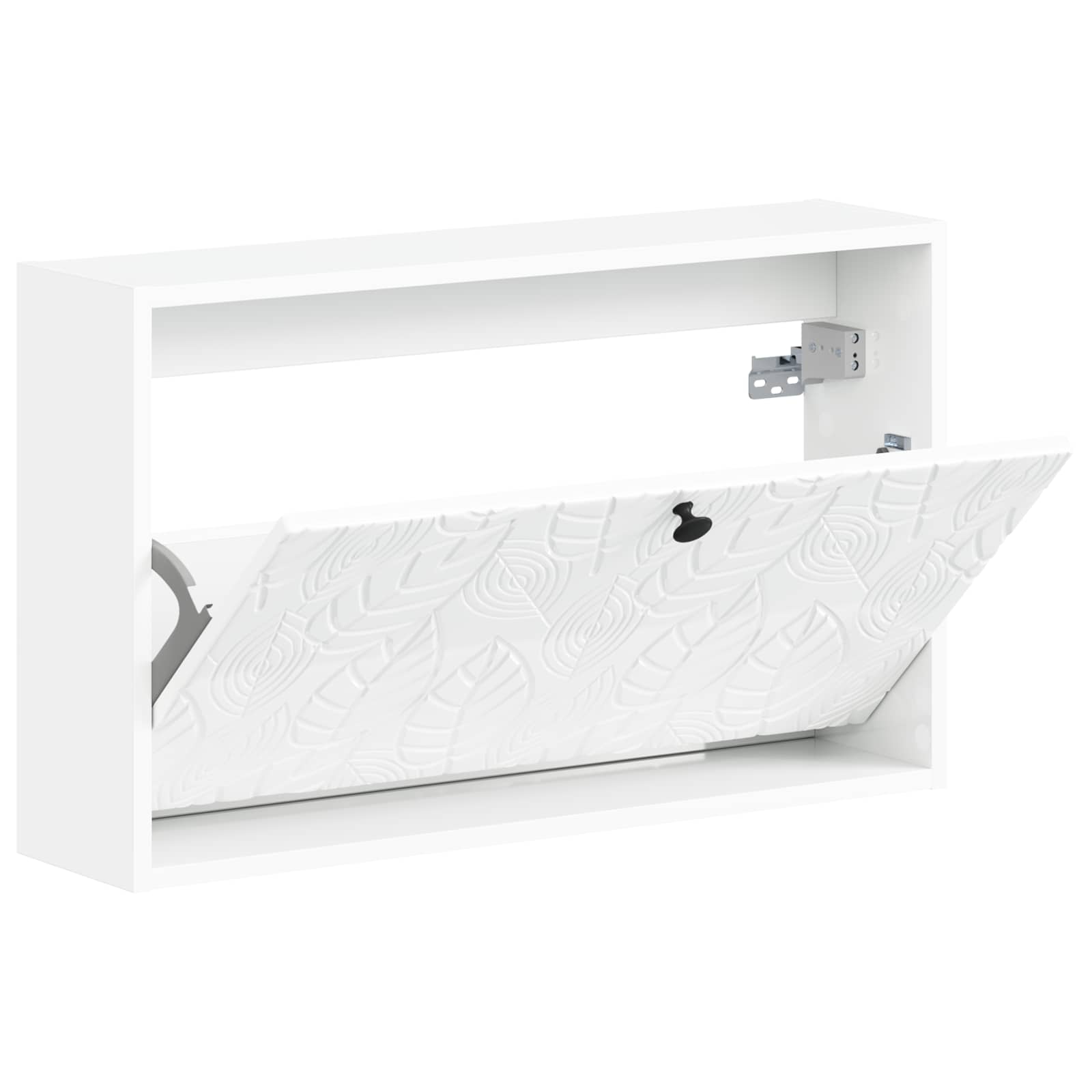 Wandgemonteerde Schoenkast DELFT 71 x 17 x 43 cm Bewerkt hout image 2