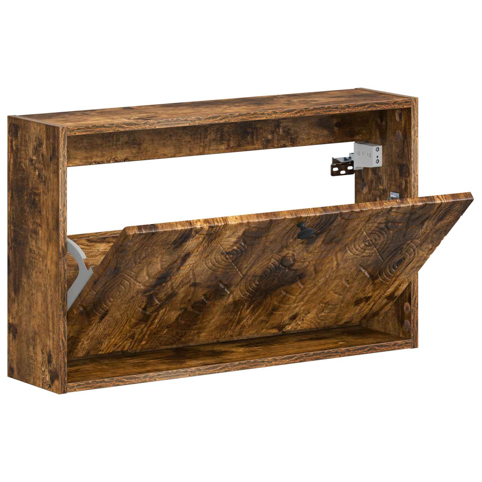 Wandgemonteerde Schoenkast DELFT 71 x 17 x 43 cm Bewerkt hout image 2