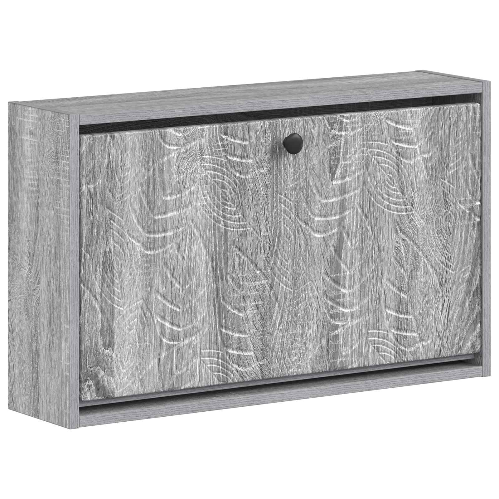 Wandgemonteerde Schoenkast DELFT 71 x 17 x 43 cm Bewerkt hout image 1