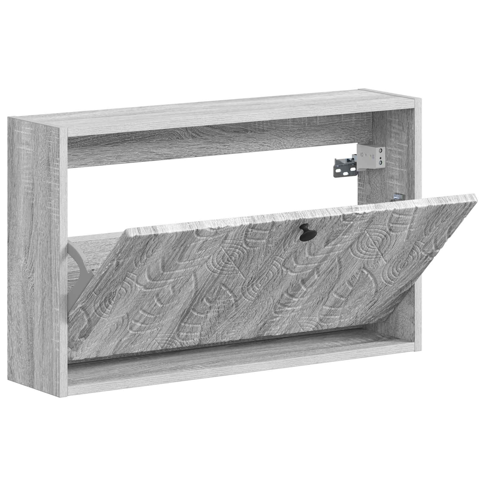 Wandgemonteerde Schoenkast DELFT 71 x 17 x 43 cm Bewerkt hout image 2