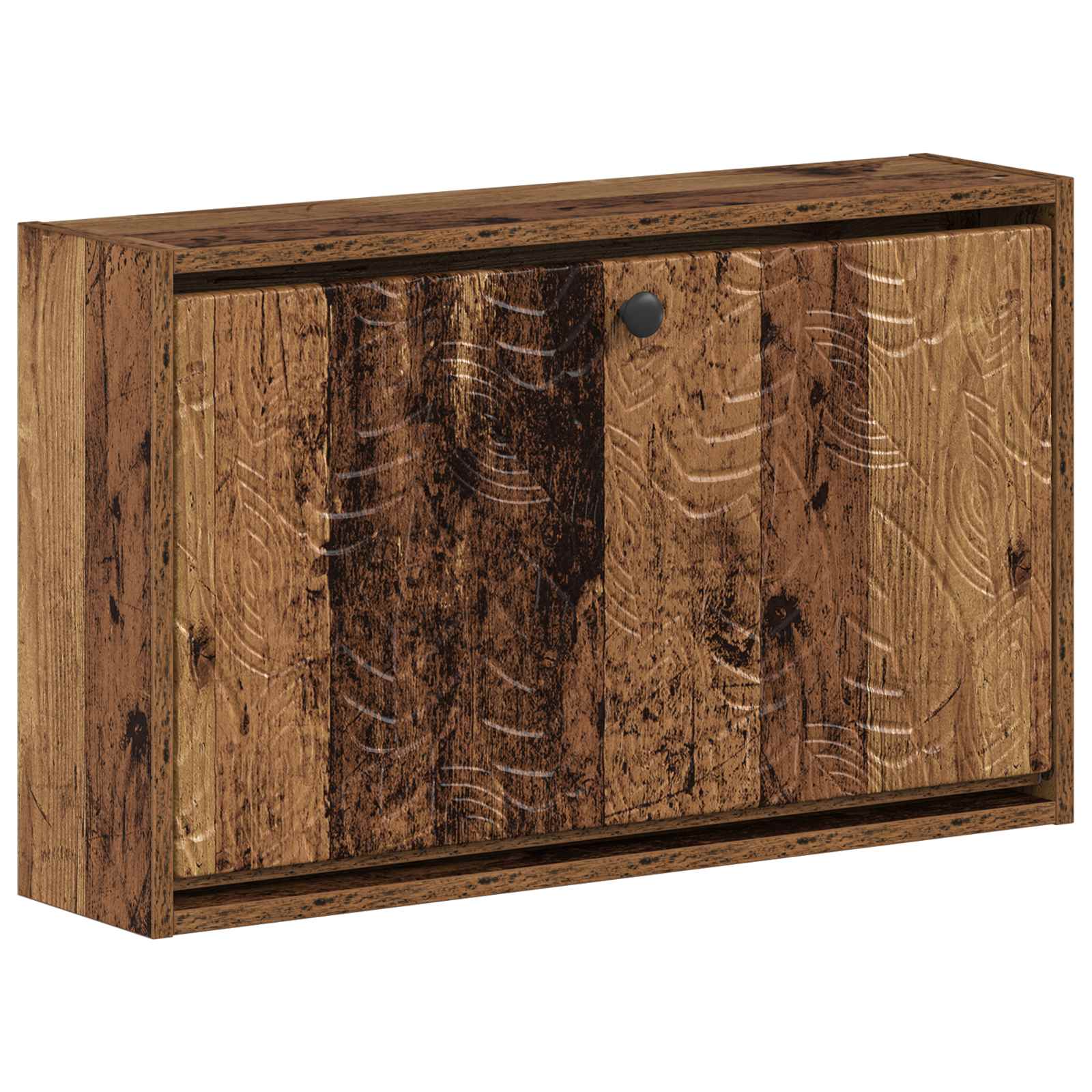 Wandgemonteerde Schoenkast DELFT 71 x 17 x 43 cm Bewerkt hout image 1