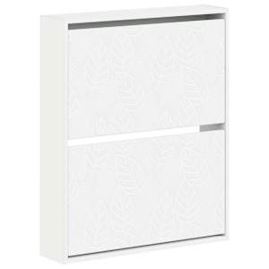 vidaXL Seinale kinnitatav jalan&otilde;ude kapp DELFT 71 x 17 x 86 cm Valge