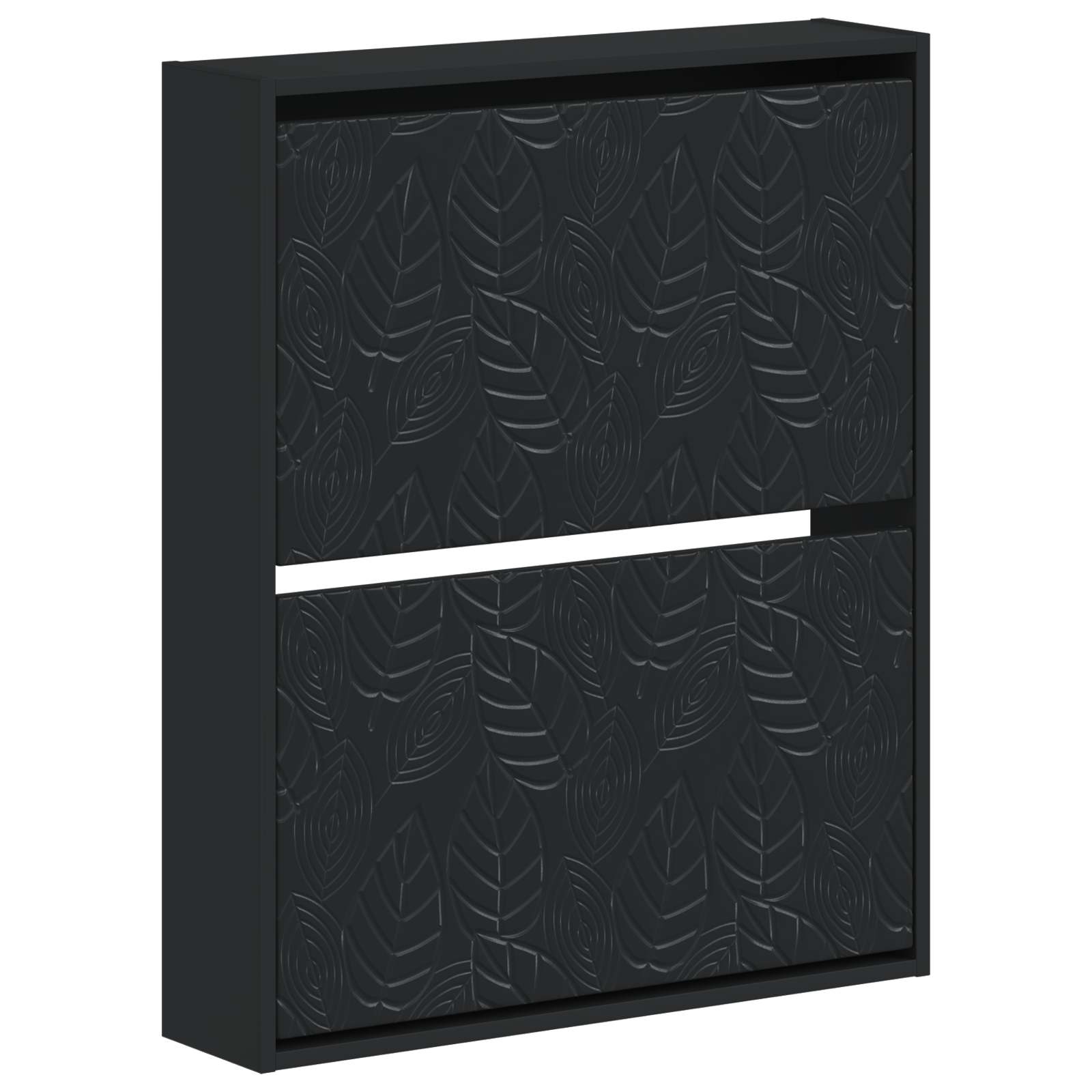 Wandgemonteerde Schoenkast DELFT 71 x 17 x 86 cm Bewerkt hout image 1