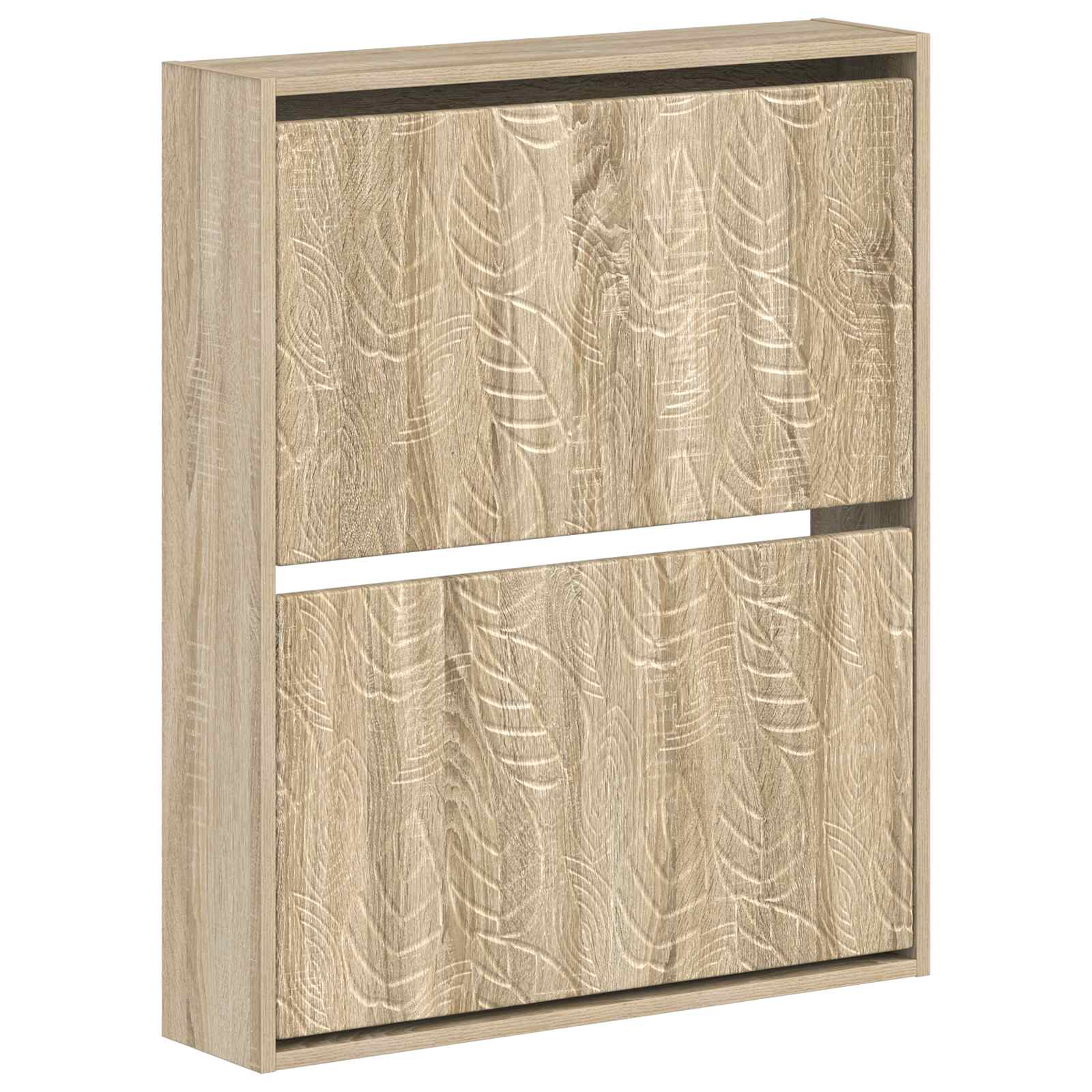 Wandgemonteerde Schoenkast DELFT 71 x 17 x 86 cm Bewerkt hout image 1