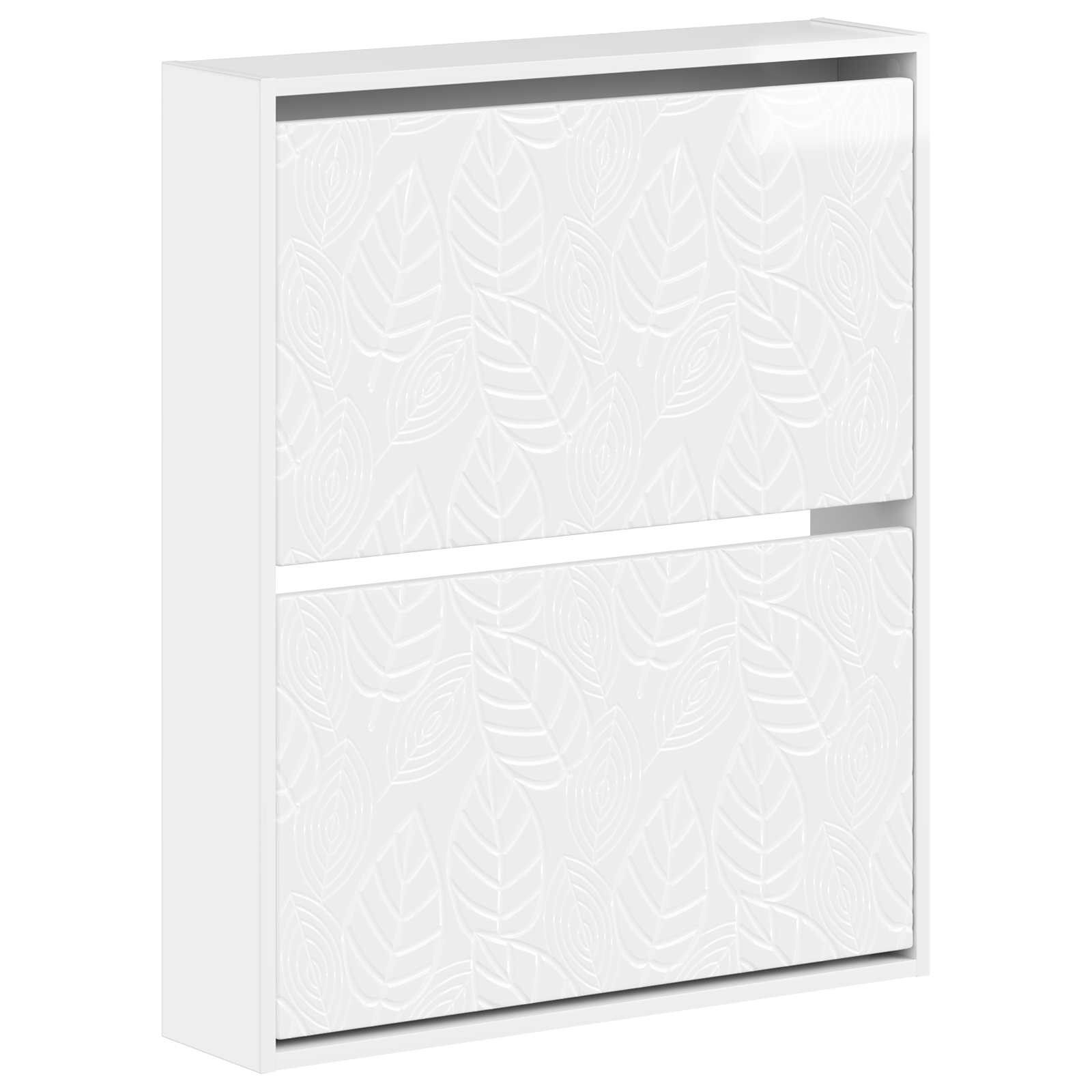 Wandgemonteerde Schoenkast DELFT 71 x 17 x 86 cm Bewerkt hout image 1