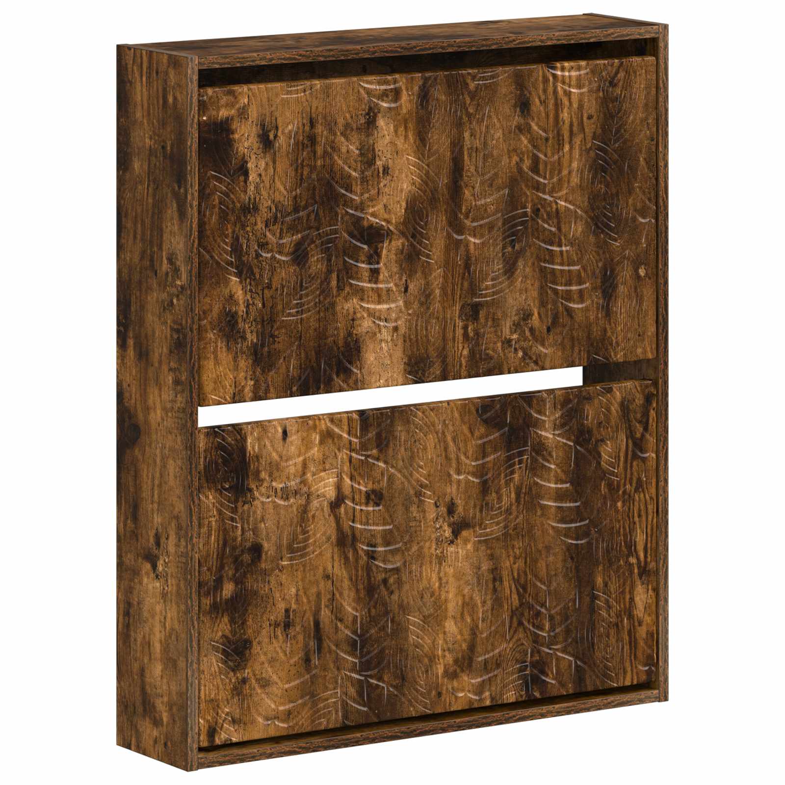 Wandgemonteerde Schoenkast DELFT 71 x 17 x 86 cm Bewerkt hout image 1