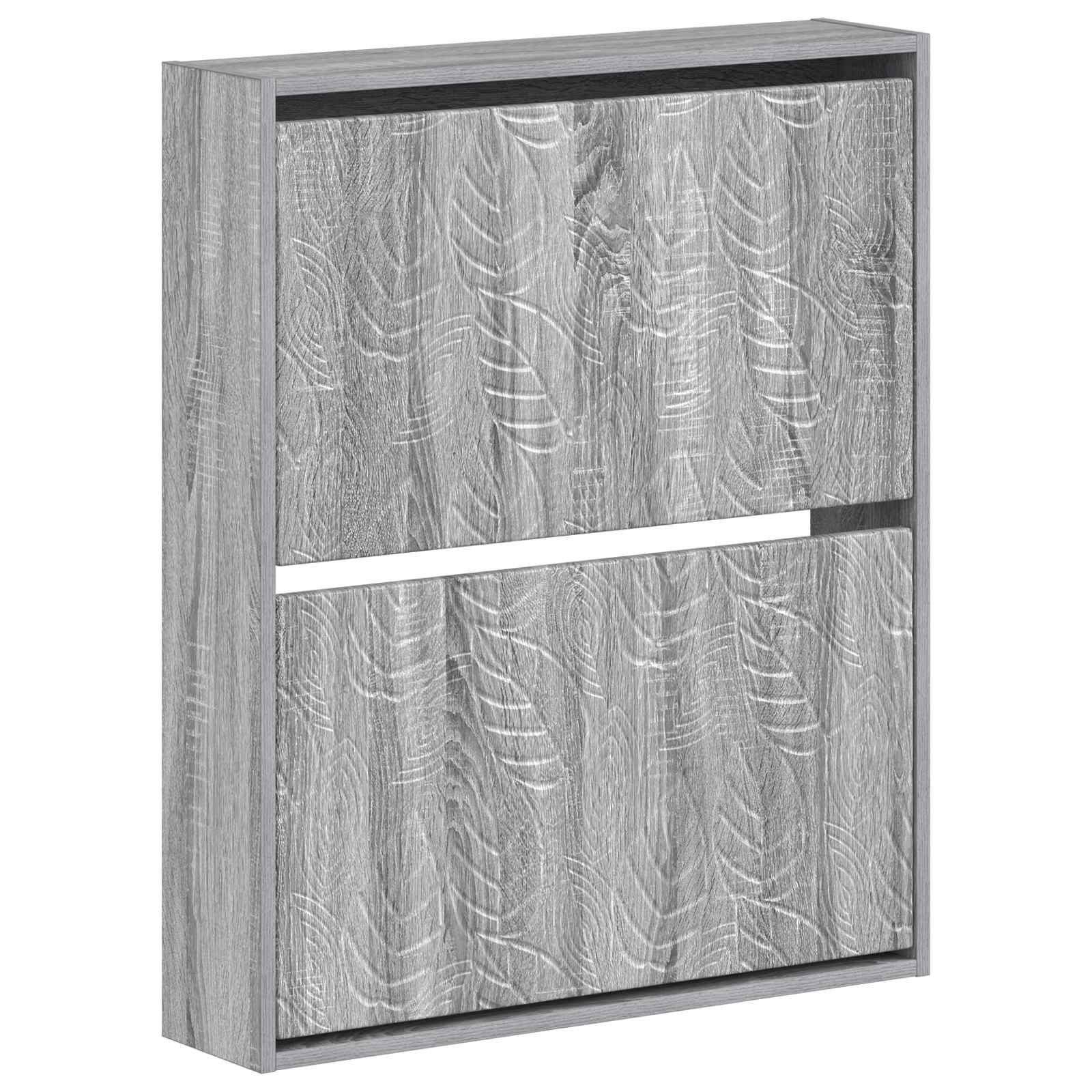 Wandgemonteerde Schoenkast DELFT 71 x 17 x 86 cm Bewerkt hout image 1