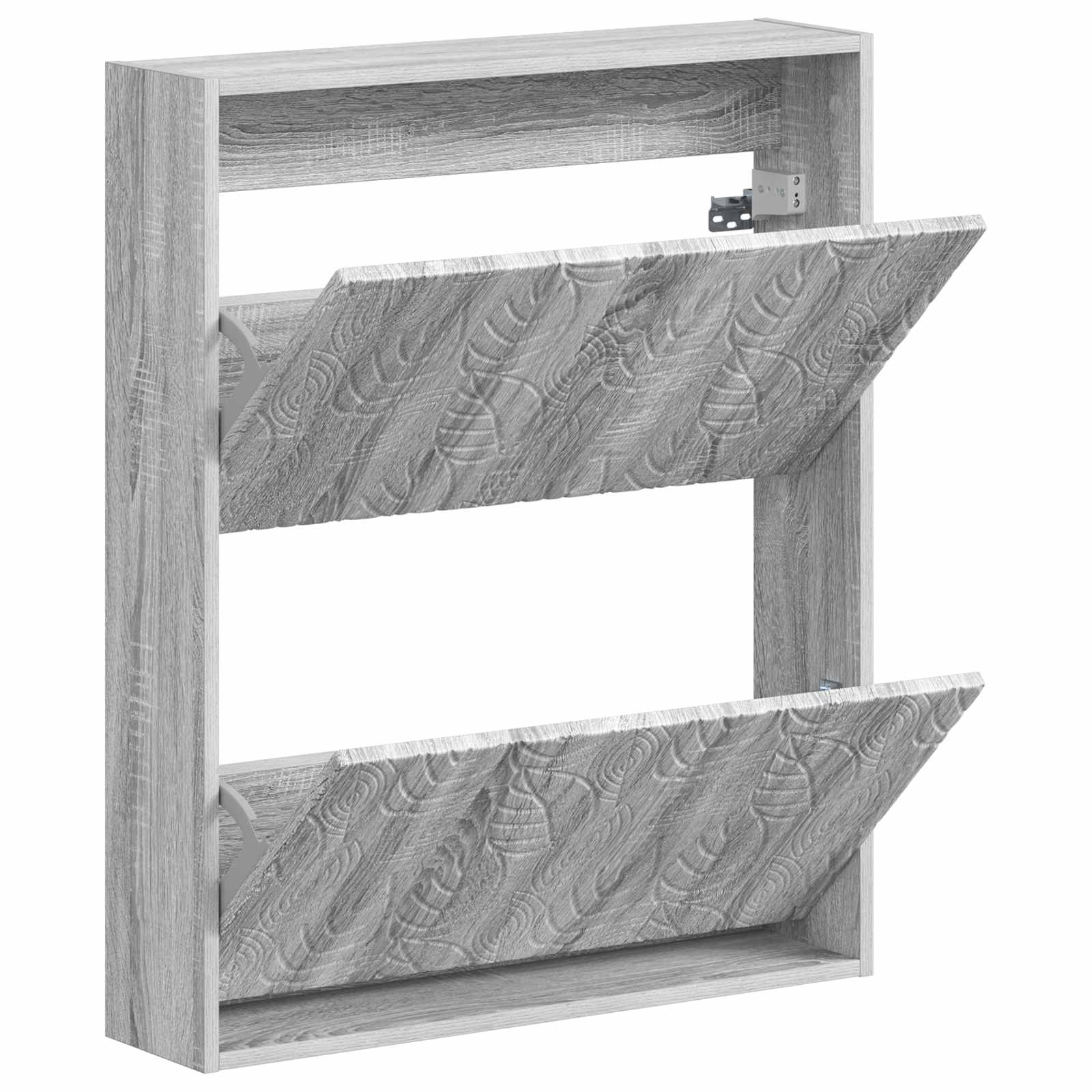 Wandgemonteerde Schoenkast DELFT 71 x 17 x 86 cm Bewerkt hout image 2