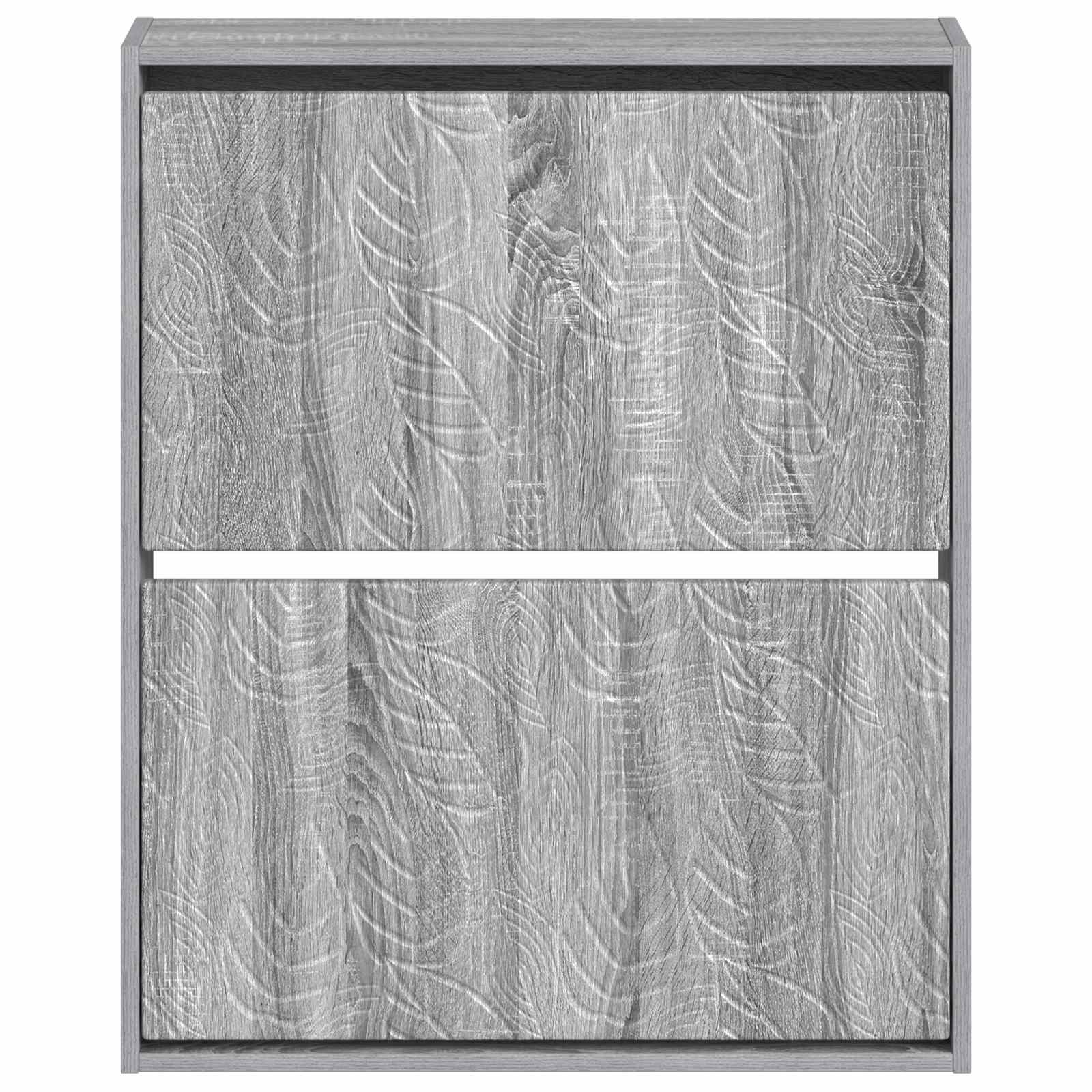 Wandgemonteerde Schoenkast DELFT 71 x 17 x 86 cm Bewerkt hout image 3