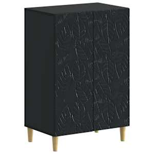 vidaXL Kinga kapp DELFT 59,5 x 39,5 x 90 cm Tehispuit Must