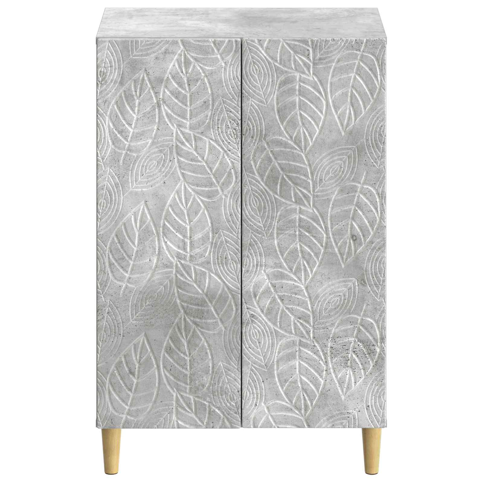 Schoenenkast DELFT 59,5 x 39,5 x 90 cm Bewerkt hout Betongrijs image 3