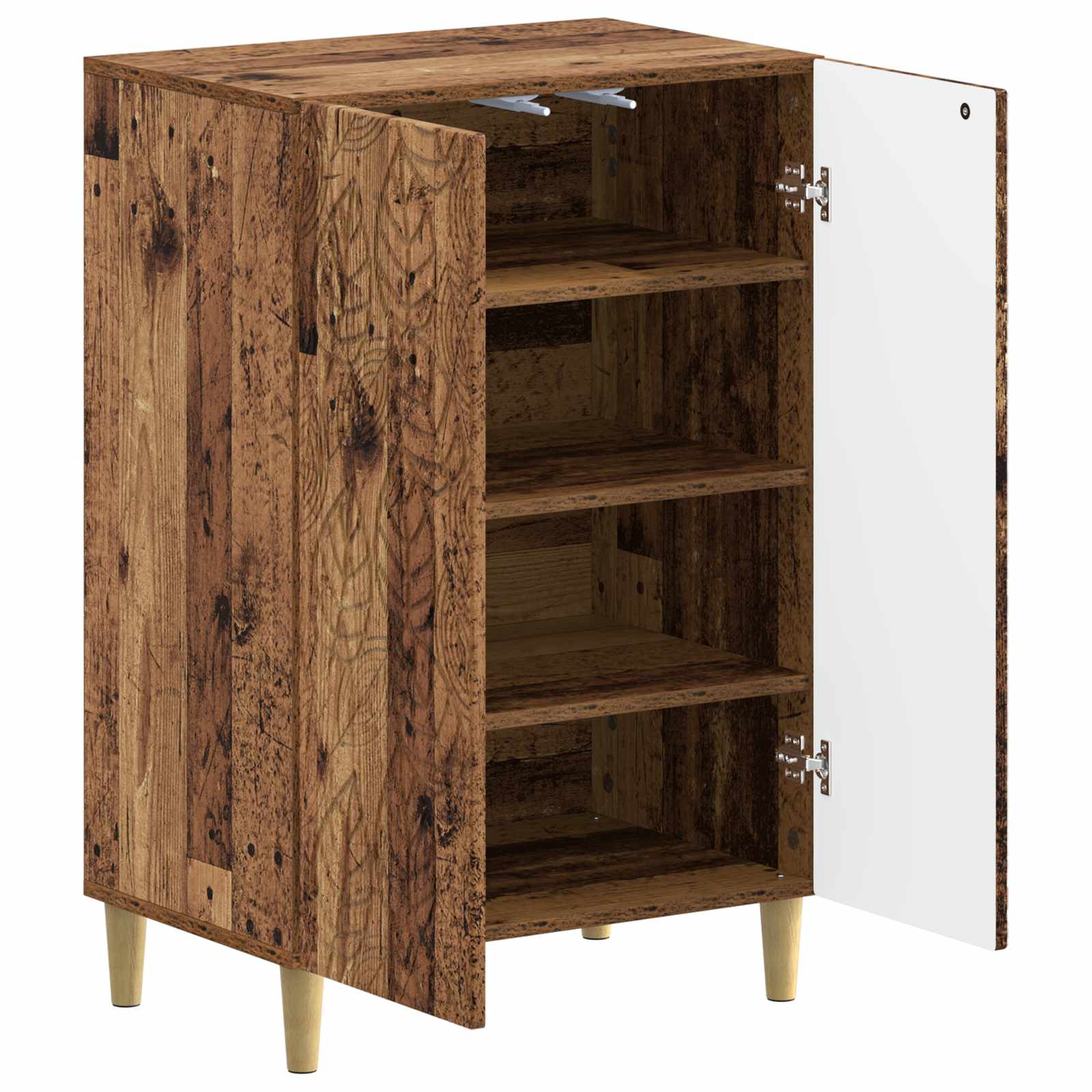 Schoenenkast DELFT 59,5 x 39,5 x 90 cm Bewerkt hout Oud hout image 2