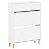 vidaXL Kinga kapp DELFT 78 x 24 x 103 cm Tehispuit Valge