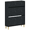 vidaXL Kinga kapp DELFT 78 x 24 x 103 cm Tehispuit Must
