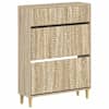 vidaXL Kinga kapp DELFT 78 x 24 x 103 cm Tehispuit Sonoma tamm