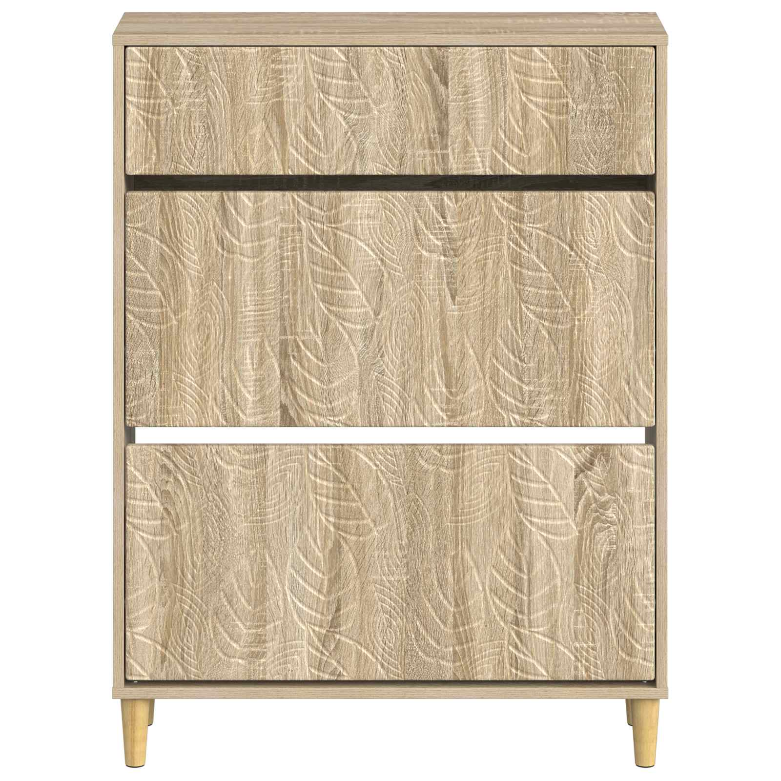 Schoenenkast DELFT 78 x 24 x 103 cm Bewerkt hout Sonoma Eiken image 3