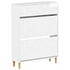 vidaXL Kinga kapp DELFT 78 x 24 x 103 cm Tehispuit K&otilde;rgl&auml;ikega valge