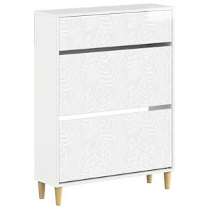 vidaXL Kinga kapp DELFT 78 x 24 x 103 cm Tehispuit K&otilde;rgl&auml;ikega valge