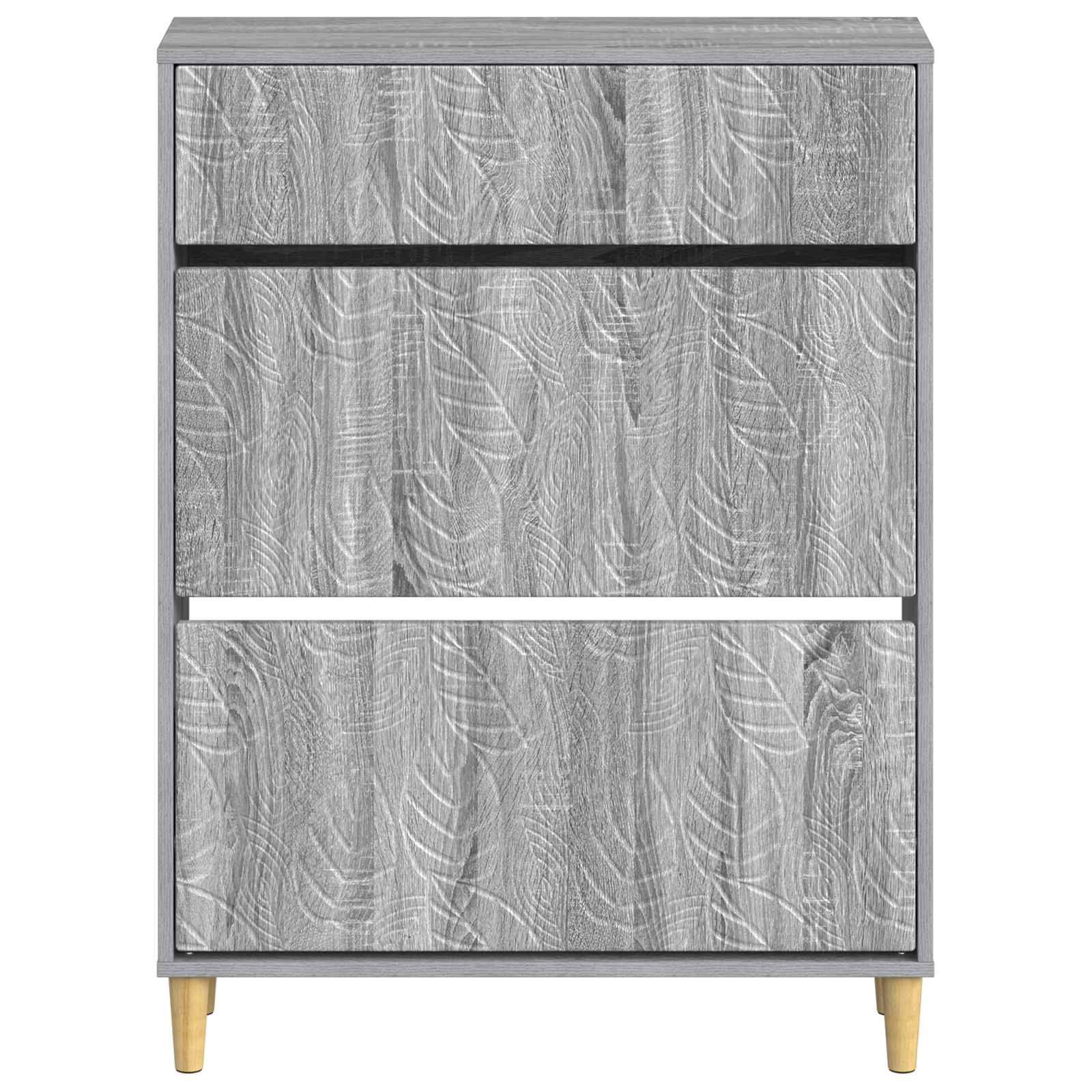 Schoenenkast DELFT 78 x 24 x 103 cm Bewerkt hout Grijs Sonoma image 3