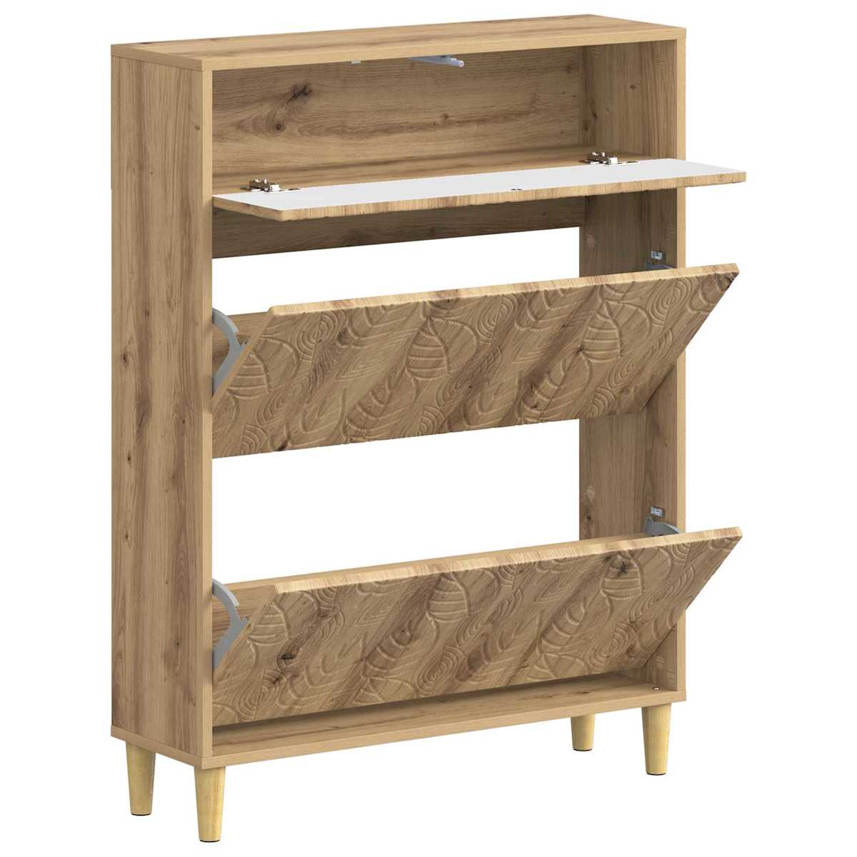 Sko skab DELFT 78 x 24 x 103 cm Konstrueret træ - Billede 3