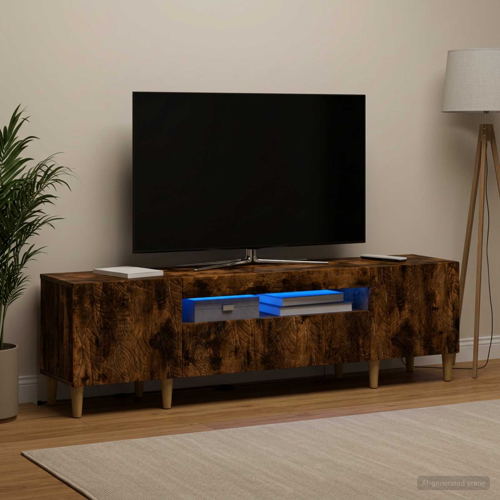 LED TV-kaappi Savutammi Tekninen puu