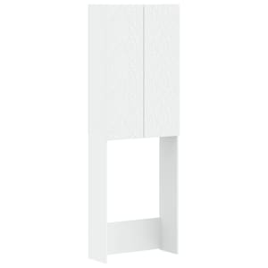 vidaXL Tualettkabinet DELFT Valge 66 x 25,5 x 190 cm Tehispuit