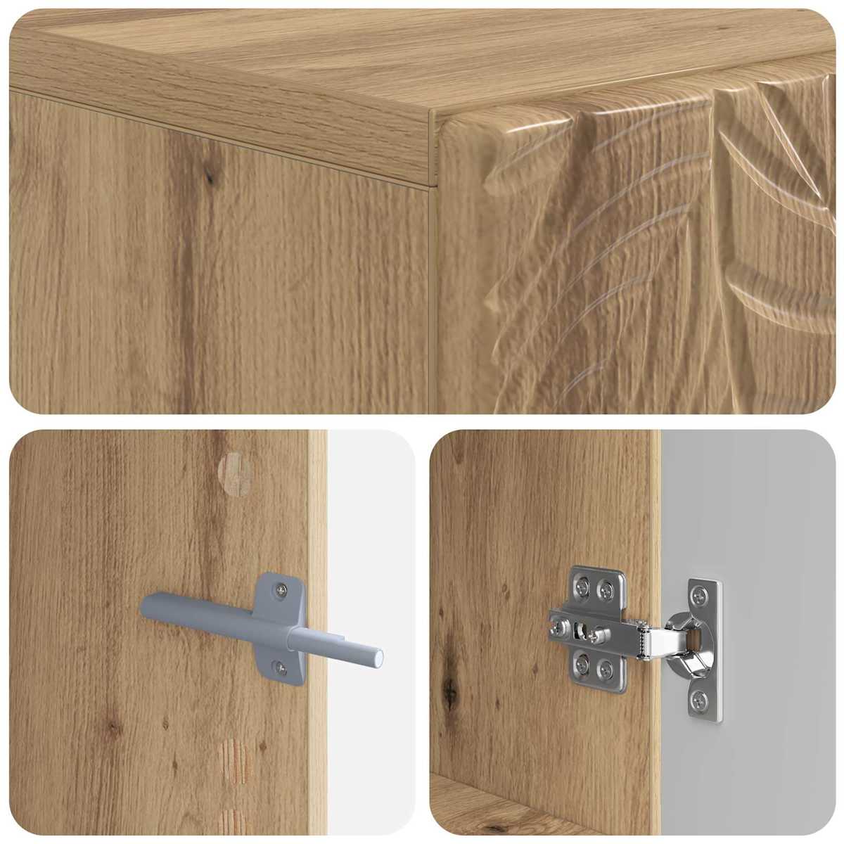 Toilet Skab DELFT 66 x 25,5 x 190 cm Konstrueret træ - Billede 8