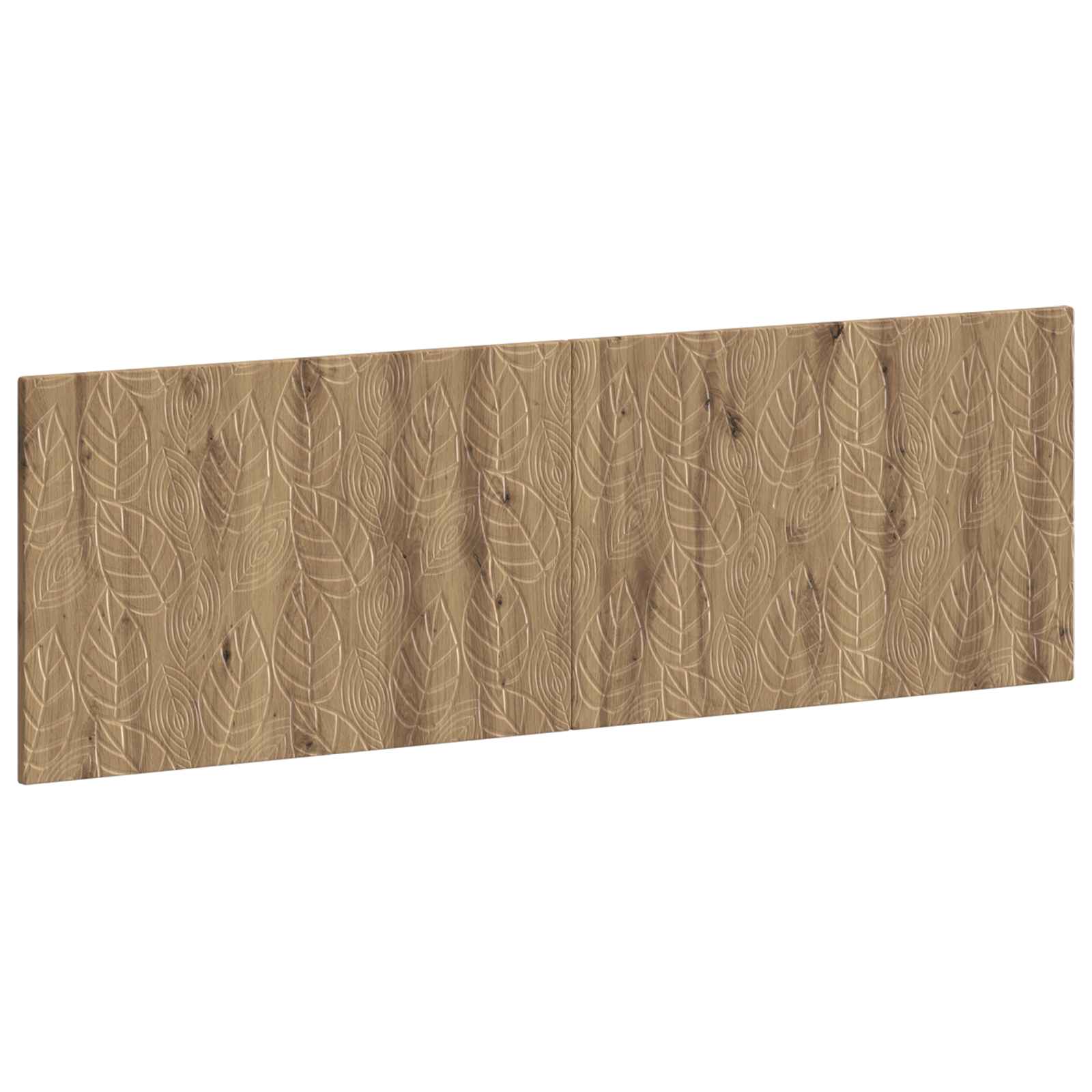 Wandgemonteerd Hoofdeinde DELFT Artisanaal eiken Bewerkt hout – afbeelding 1