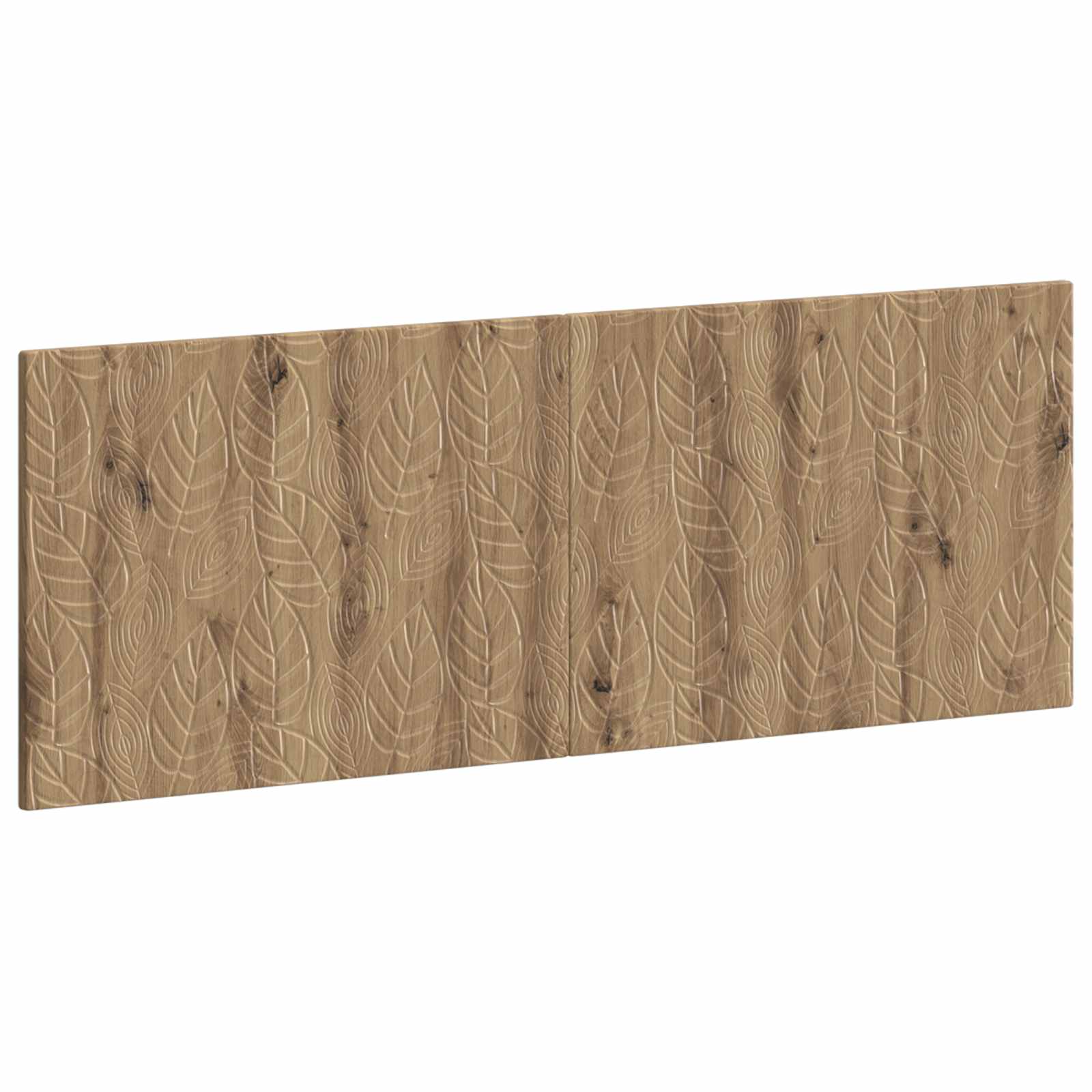 Wandgemonteerd Hoofdeinde DELFT Artisanaal eiken Bewerkt hout – afbeelding 1