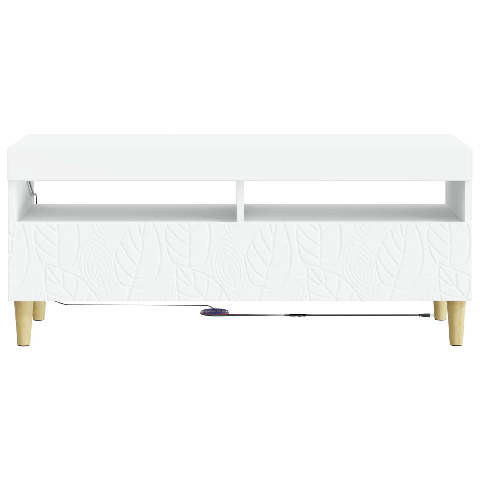 LED TV-kaappi valkoinen Tekninen puu - Image 4