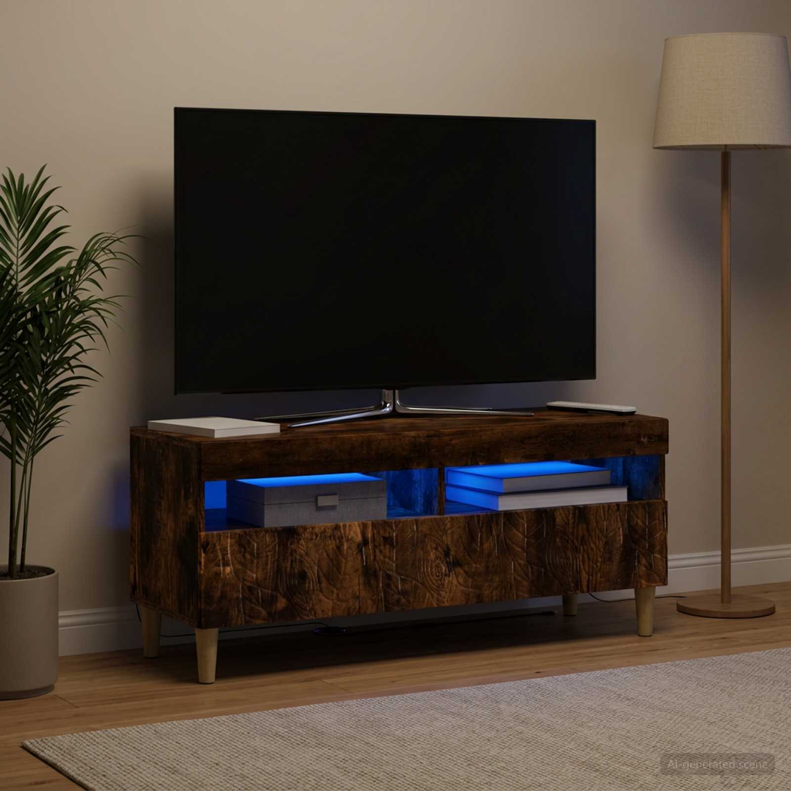 LED TV-kaappi Savutammi Tekninen puu