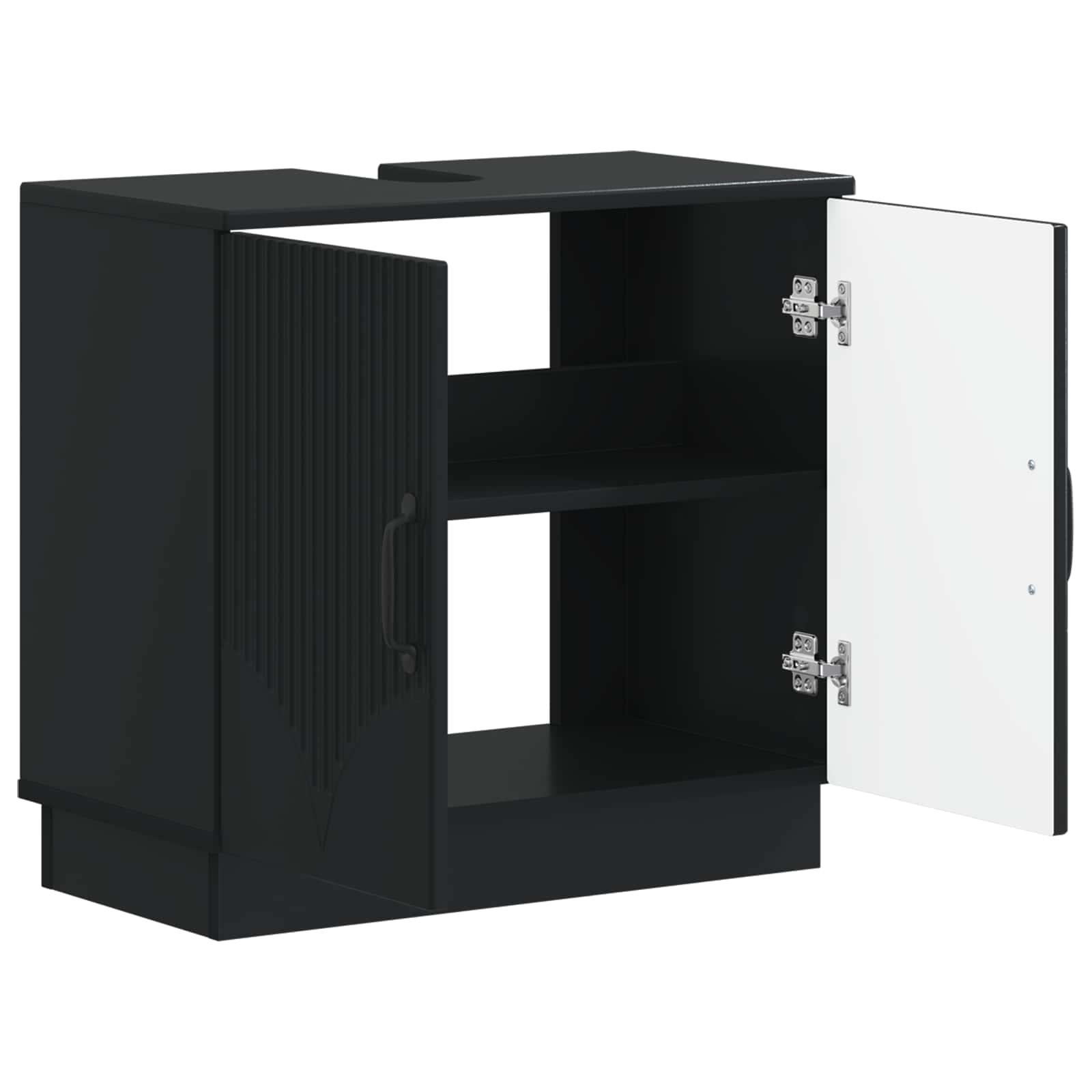 Kylpyhuoneen allaskaappi HOORN Musta 59,5 x 31,5 x 56 cm - Image 2