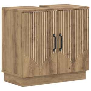 vidaXL Vannitoa kraanikausi kapp HOORN Artisan tamm