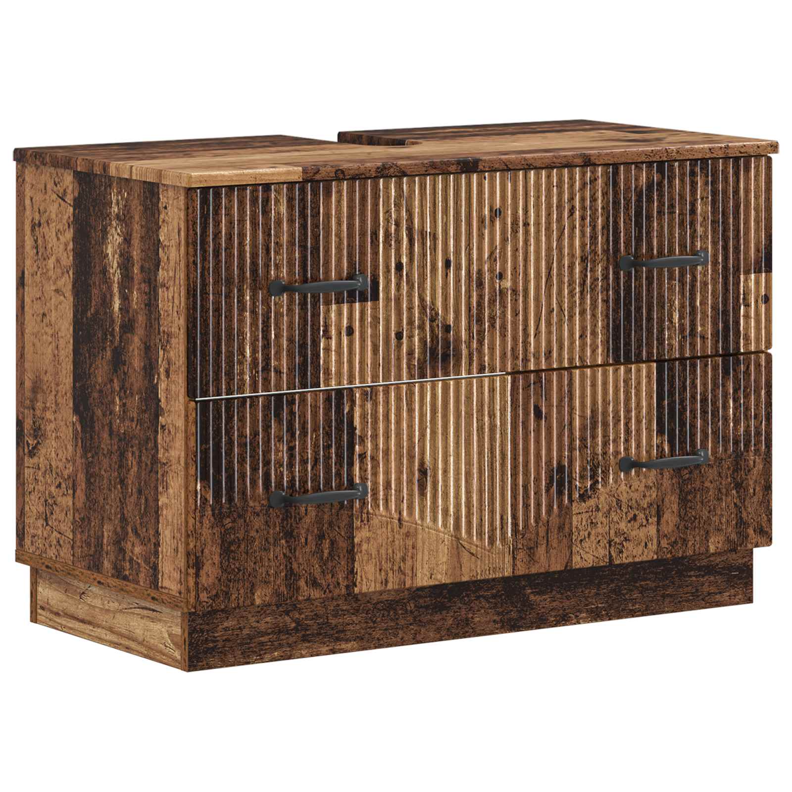 Kylpyhuoneen allaskaappi HOORN Vanha puu 82 x 41 x 56 cm
