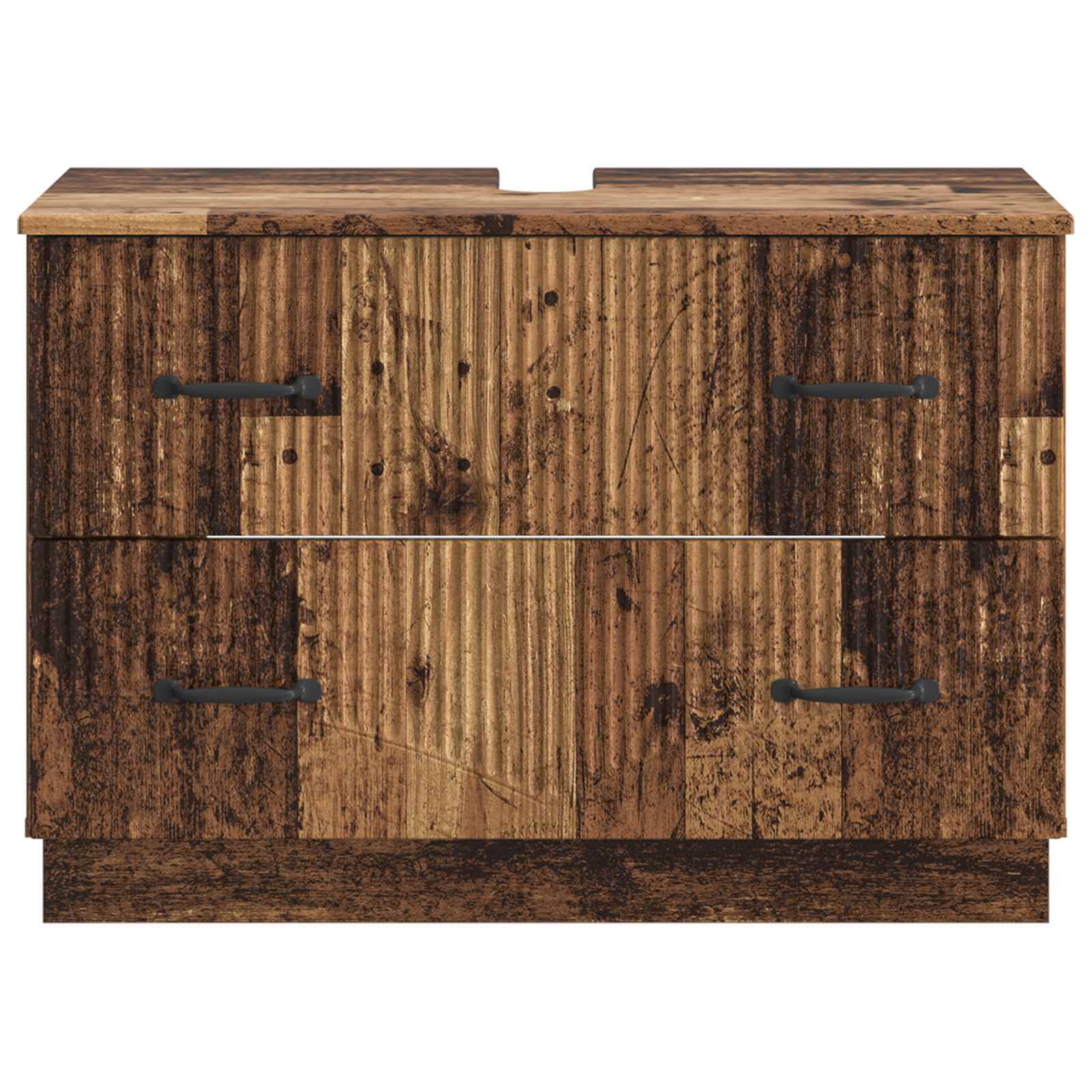 Kylpyhuoneen allaskaappi HOORN Vanha puu 82 x 41 x 56 cm - Image 3