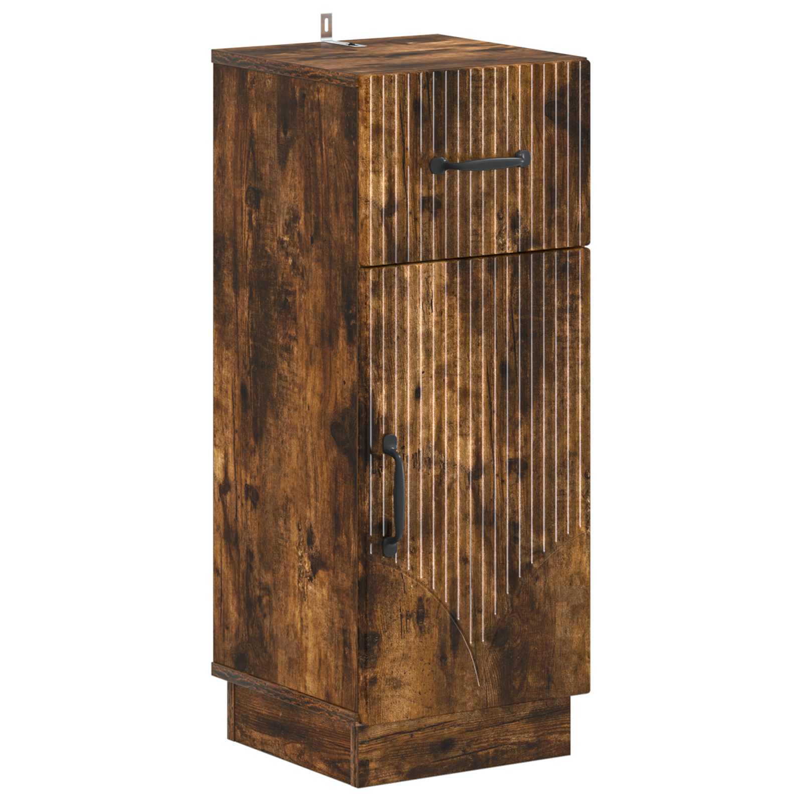 vidaXL Badkamer Opbergkast HOORN Gerookt eiken 30 x 31 x 77 cm