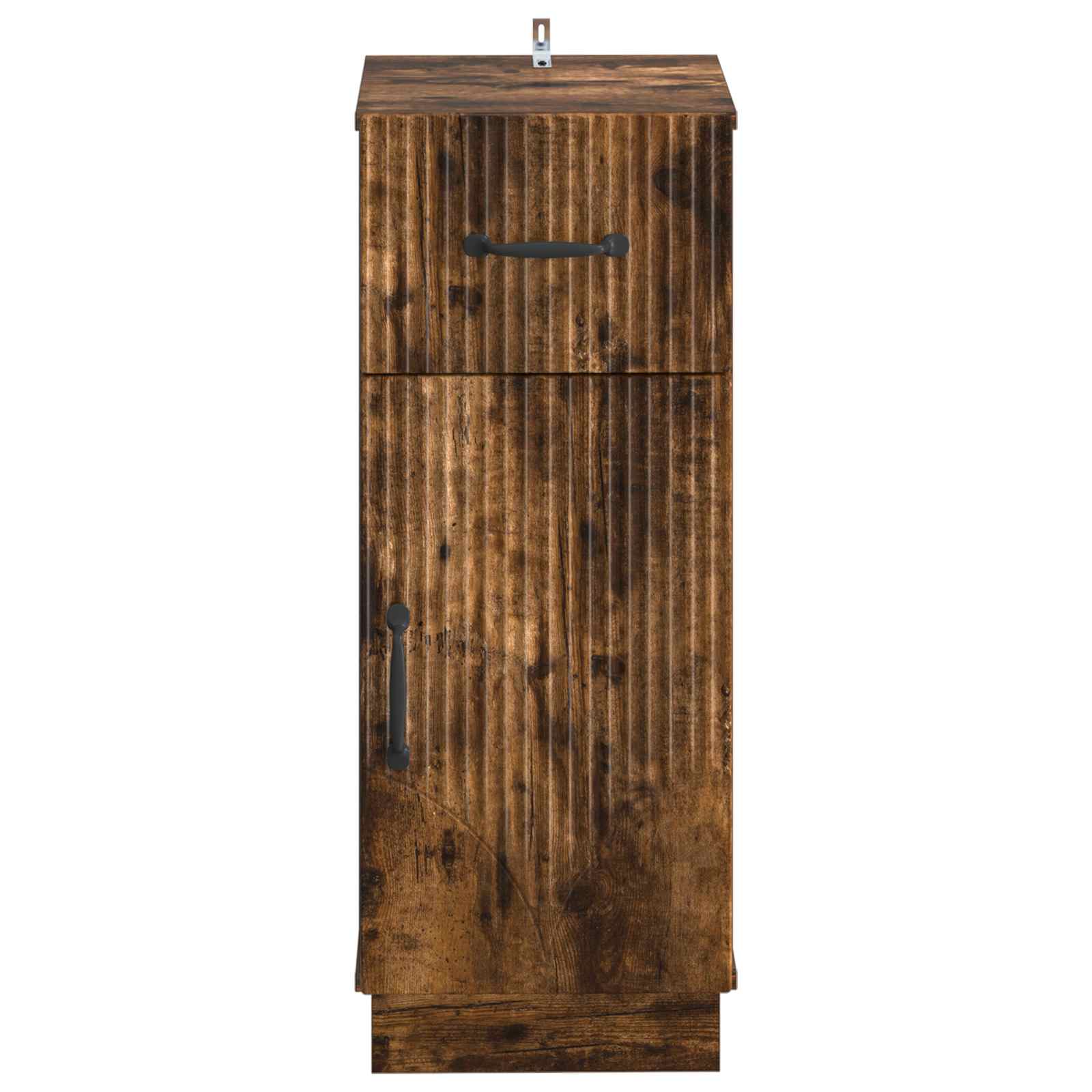 vidaXL Badkamer Opbergkast HOORN Gerookt eiken 30 x 31 x 77 cm