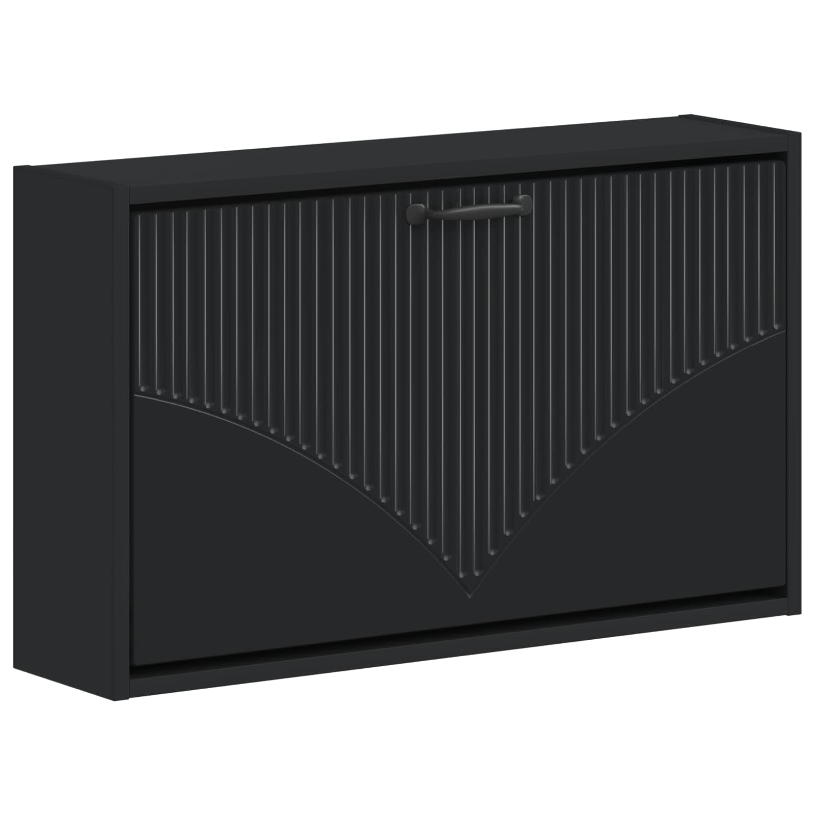 Wandgemonteerde Schoenkast HOORN 71 x 17 x 43 cm Bewerkt hout image 1