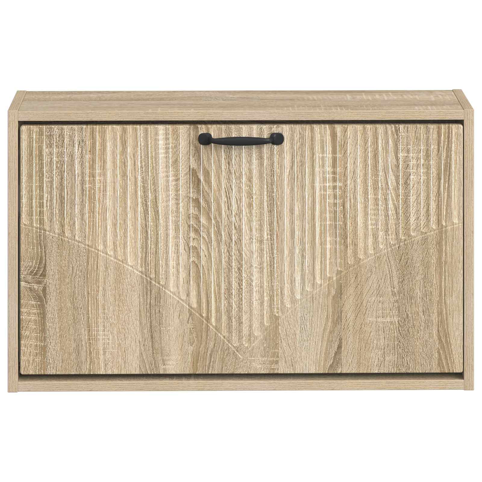 Wandgemonteerde Schoenkast HOORN 71 x 17 x 43 cm Bewerkt hout image 3
