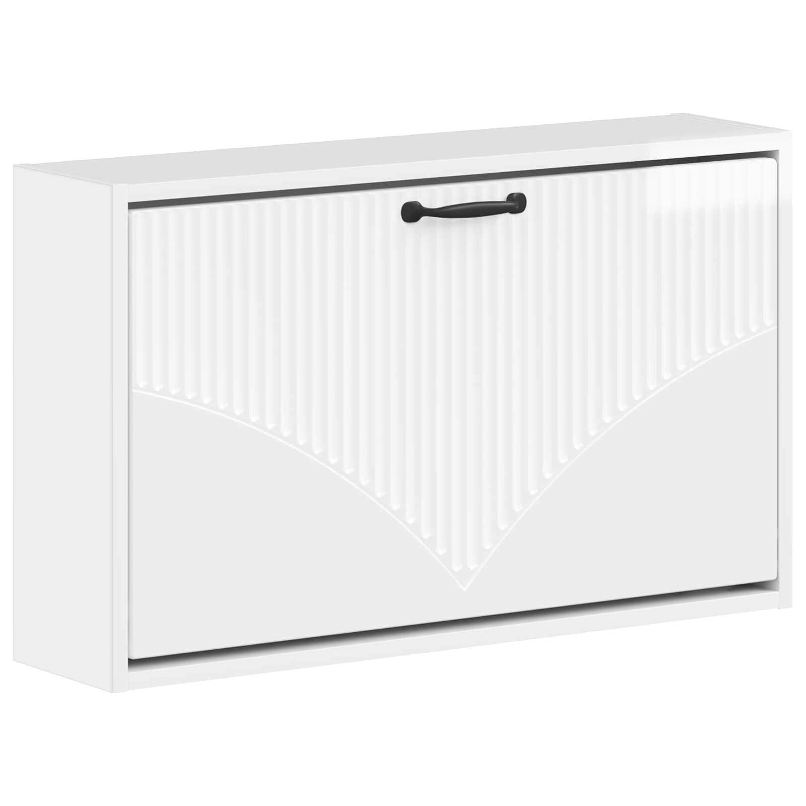 Wandgemonteerde Schoenkast HOORN 71 x 17 x 43 cm Bewerkt hout image 1