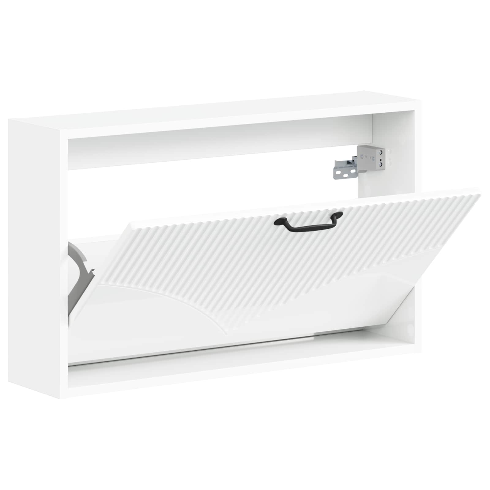 Wandgemonteerde Schoenkast HOORN 71 x 17 x 43 cm Bewerkt hout image 2