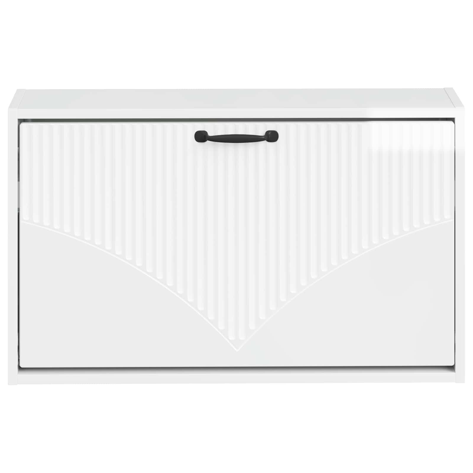 Wandgemonteerde Schoenkast HOORN 71 x 17 x 43 cm Bewerkt hout image 3